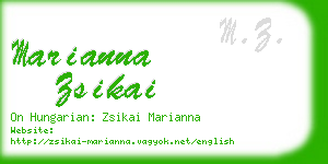 marianna zsikai business card